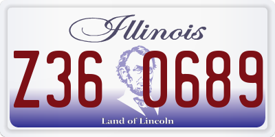 IL license plate Z360689
