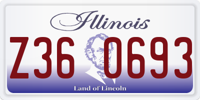 IL license plate Z360693