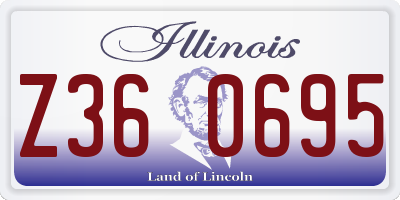 IL license plate Z360695