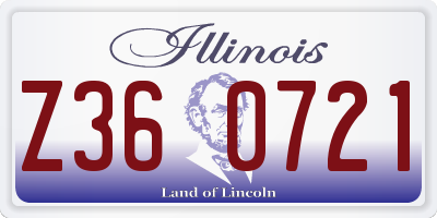 IL license plate Z360721