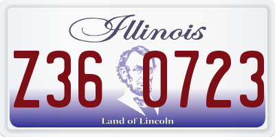IL license plate Z360723
