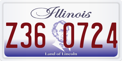 IL license plate Z360724