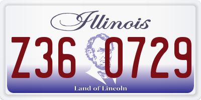 IL license plate Z360729