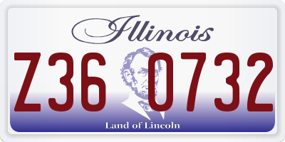 IL license plate Z360732
