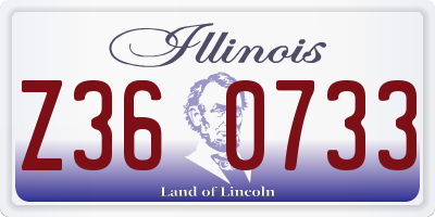 IL license plate Z360733