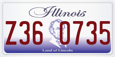 IL license plate Z360735