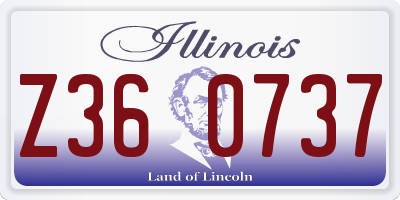 IL license plate Z360737