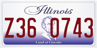 IL license plate Z360743