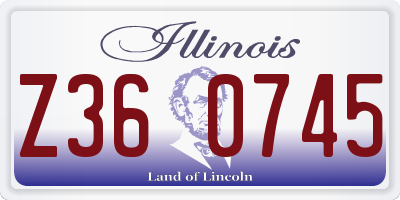 IL license plate Z360745