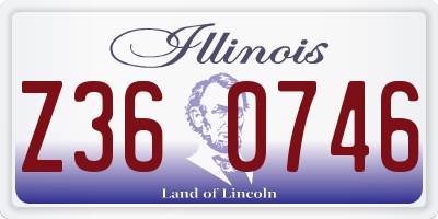 IL license plate Z360746