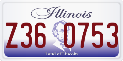 IL license plate Z360753
