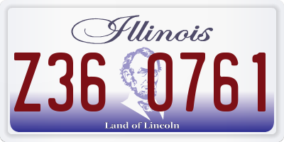 IL license plate Z360761