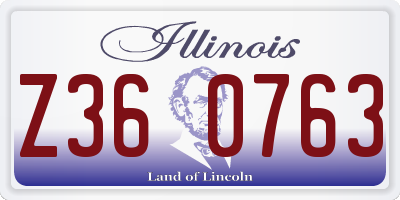 IL license plate Z360763