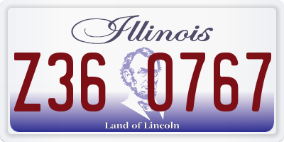 IL license plate Z360767