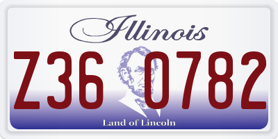 IL license plate Z360782
