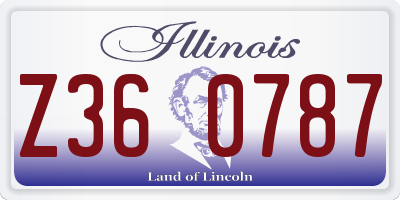 IL license plate Z360787