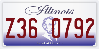 IL license plate Z360792