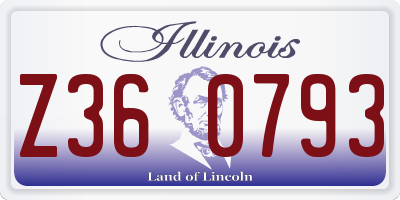 IL license plate Z360793