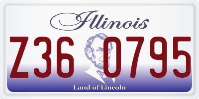 IL license plate Z360795