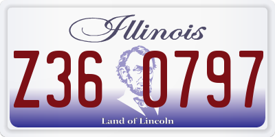 IL license plate Z360797