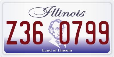 IL license plate Z360799