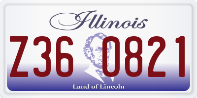 IL license plate Z360821