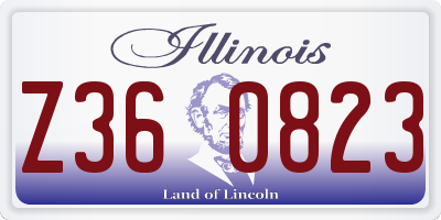IL license plate Z360823