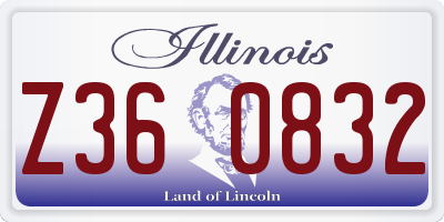 IL license plate Z360832