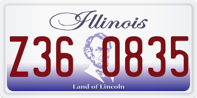 IL license plate Z360835