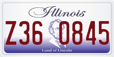 IL license plate Z360845