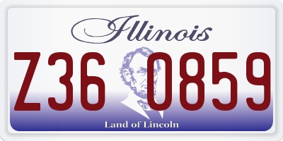IL license plate Z360859