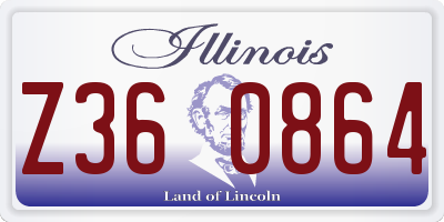 IL license plate Z360864