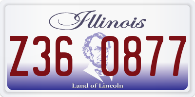 IL license plate Z360877