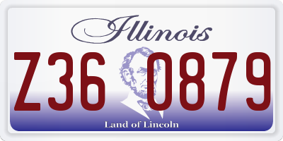 IL license plate Z360879