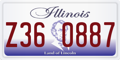 IL license plate Z360887