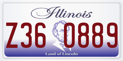 IL license plate Z360889