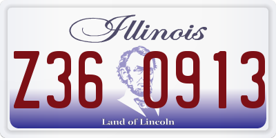 IL license plate Z360913