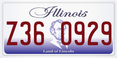 IL license plate Z360929