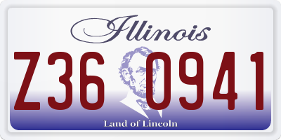 IL license plate Z360941