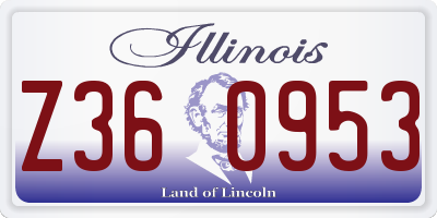 IL license plate Z360953