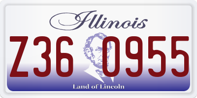 IL license plate Z360955