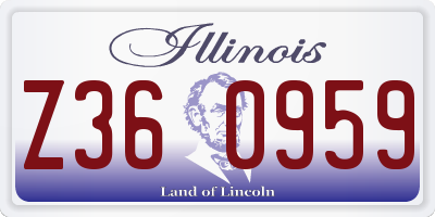 IL license plate Z360959
