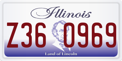 IL license plate Z360969