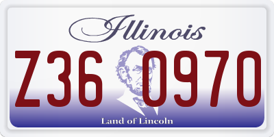 IL license plate Z360970
