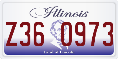 IL license plate Z360973