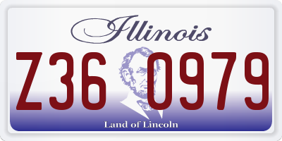 IL license plate Z360979
