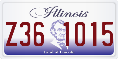 IL license plate Z361015