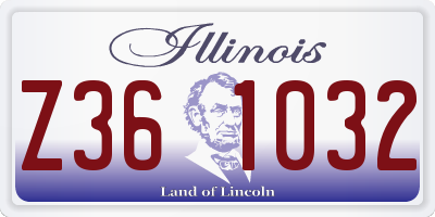 IL license plate Z361032
