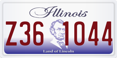 IL license plate Z361044