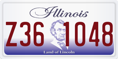 IL license plate Z361048